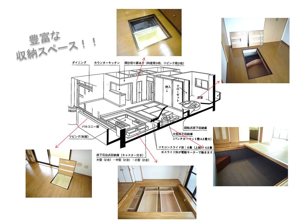 驚き 床下収納付き物件特集